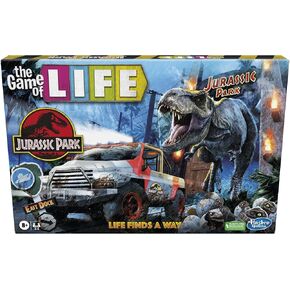 Hasbro Gaming The Game of Life Jurassic Park Edition, Family Board Game for Kids Ages 8 and Up, Inspired by The Original Hit Movie