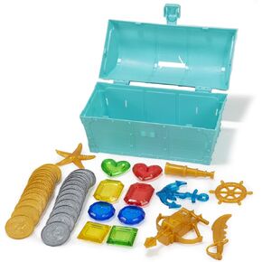 شركة Red Co. Treasure Chest Underwater Swimming Pool Toy مع 42 ملحقات متنوعة