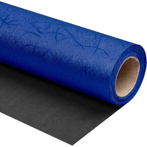WRAPAHOLIC Green Wrapping Paper Roll - Mini Roll - 17 Inch x 16.5 Feet - Reversible Green and Black for Christmas, Birthday, Wedding, Baby Shower