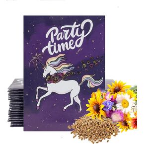 American Meadows Wildflower Seed Packets Fairy Garden Party Favors for Guests (Pack of 20) - Wildflower Seed Mix, Plant Year-Round, Great Gift for Hostesses, Showers, Weddings, Thank You