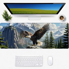 Chicken Nugget Gaming Mouse Pad, Desk Mat, Non-Slip Rubber Base Cool Aesthetic MousePads for Computer Laptop Keyboard Office School Home Desktop Accessories Decor 31.5" x 11.8"