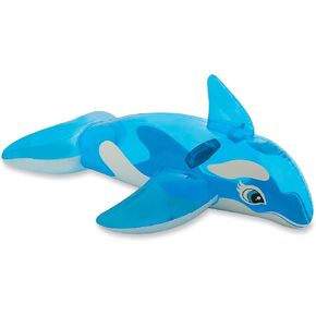 INTEX Lil' Whale Inflatable Pool Float: Animal Pool Toy for Kids – 2 Heavy-Duty Handles – 88lb Weight Capacity – 60" x 45" – for Ages 3+