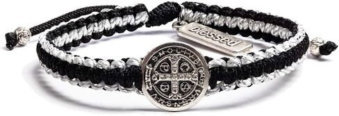 My Saint My Hero Gratitude Blessing Bracelet - Gold-Tone with Clear Crystal in Saudi Arabia