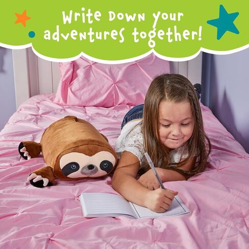 Cuddly Memory Foam Pillow Plush with Belly Pocket, Kids Pillow for Hugging Sleeping & Storing Diary, 15" Stuffed Animal & Journal Set - Piper The Elephant in Saudi Arabia
