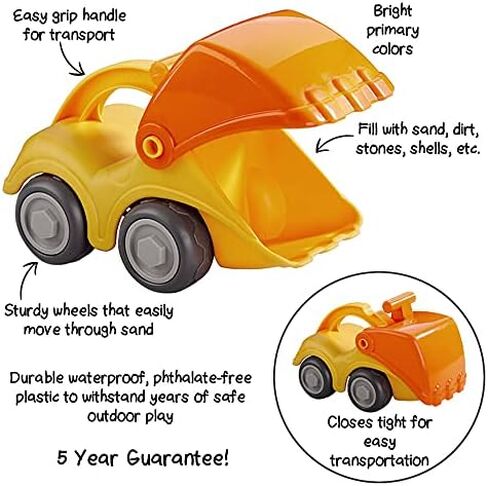 HABA Dump Truck Beach Toys for Toddlers 1-3, Construction Toys, Excavator Toys for Boys 3-5 Year Old & Beach Essentials for Kids 18 Mo+ in Kuwait