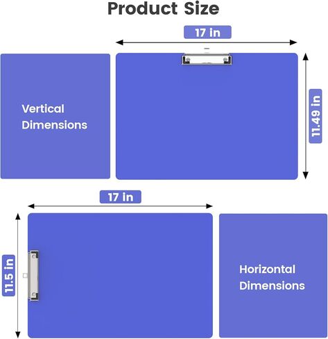حزمة كبيرة 11x17 حزمة 2 × 17 ، والمناظر الطبيعية والتخطيط العمودي ، وألواح رسم بلاستيكية واضحة مع مقطع منخفض. مناسبة للألوان المائية والرسم والرسم. الفن وصياغة العرض in Kuwait