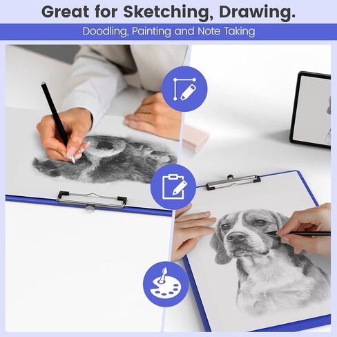 حزمة كبيرة 11x17 حزمة 2 × 17 ، والمناظر الطبيعية والتخطيط العمودي ، وألواح رسم بلاستيكية واضحة مع مقطع منخفض. مناسبة للألوان المائية والرسم والرسم. الفن وصياغة العرض in Kuwait