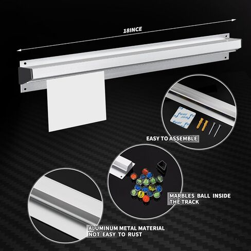 4 Pcs Ticket Holder for Restaurant,Magnetic Note and Paper Holder with Aluminum Slide Check Rack, 16/18/24" Ticket Rail for Restaurant Orders, Bill Display, Kitchen, Cafes, Bars (16 Inch) in Saudi Arabia
