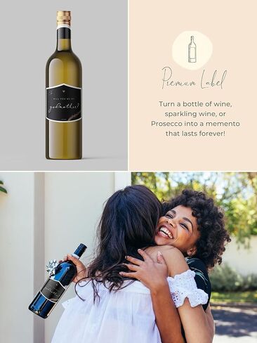 JoliCoon Will You be My Godfather Wine Label - Godparent Proposal Bottle Label in Saudi Arabia