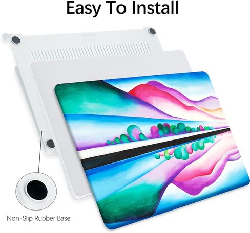 متوافق مع Macbook Pro 13 Inch Case Skin ، 2022 ، 2021 ، 2020-2016 الإصدار A2289/A2251/A2338 M1 قذيفة صلبة دائمة مع غطاء لوحة المفاتيح ووقت الشاشة (Blossom Logmon By Van Gogh) in Kuwait