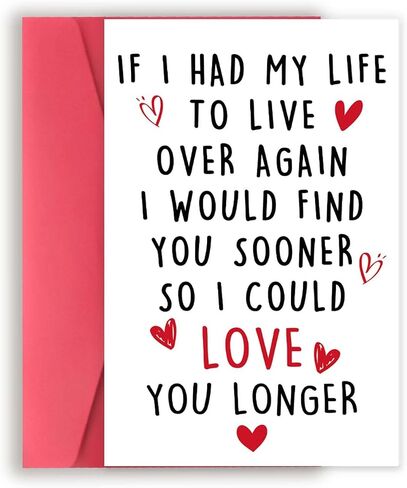 Asmallgf Romantic Valentines Day Card for Husband Wife, Happy Anniversary Birthday for Girlfriend Boyfriend, Best Love You Gifts in Saudi Arabia