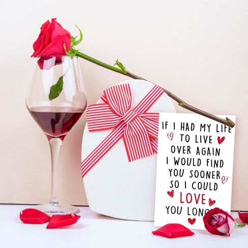 Asmallgf Romantic Valentines Day Card for Husband Wife, Happy Anniversary Birthday for Girlfriend Boyfriend, Best Love You Gifts in Saudi Arabia