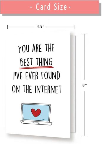 بطاقة عيد الحب الرومانسية ASMALLGF للزوج زوجة ، عيد ميلاد سعيد للذكرى الصديقة صديق صديقها ، أفضل أحبك الهدايا in Kuwait