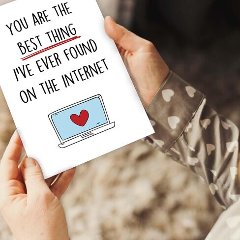 بطاقة عيد الحب الرومانسية ASMALLGF للزوج زوجة ، عيد ميلاد سعيد للذكرى الصديقة صديق صديقها ، أفضل أحبك الهدايا in Kuwait