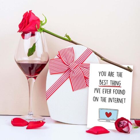 بطاقة عيد الحب الرومانسية ASMALLGF للزوج زوجة ، عيد ميلاد سعيد للذكرى الصديقة صديق صديقها ، أفضل أحبك الهدايا in Kuwait