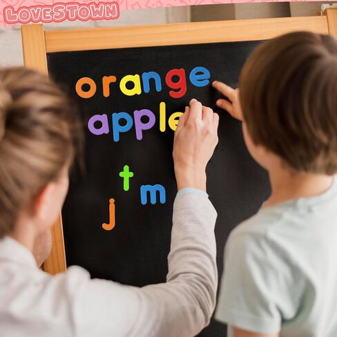 LOVESTOWN Magnetic Alphabet Letters Set, 234 Pieces, Double-Sided Board with Storage Box, Educational Learning Kit for Toddlers in Saudi Arabia