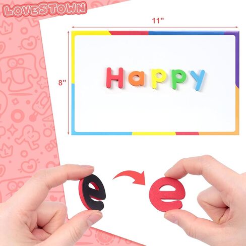 LOVESTOWN Magnetic Alphabet Letters Set, 234 Pieces, Double-Sided Board with Storage Box, Educational Learning Kit for Toddlers in Saudi Arabia