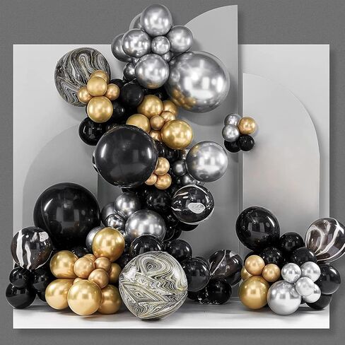 140pcs Metallic Gold Balloons Different Sizes 18 12 10 5 Inch Golden Latex Balloons Kit for Balloon Garland or Balloon Arch as Birthday Party Graduation Wedding Holiday New Year Decorations in Saudi Arabia