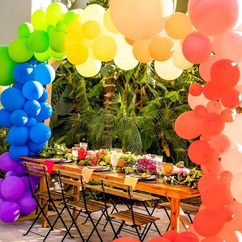 140pcs البالونات البيضاء بأحجام مختلفة 18 "12" 10 "5" ماتي أبيض أبيض أغطية الطقم ، البالونات اللاتكس لحفلة لعيد ميلاد الطفل زواج الزفاف ديكورات حفلة استحمام الطفل in Kuwait