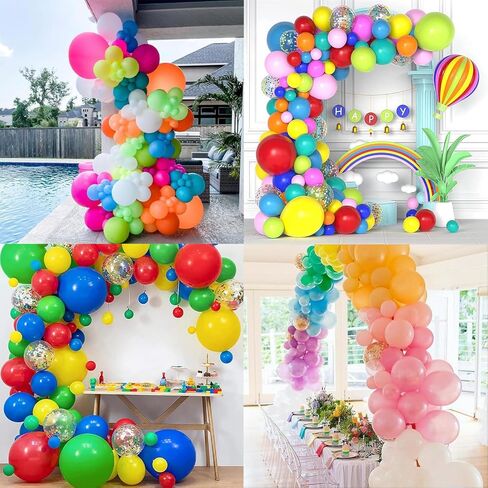 140pcs البالونات البيضاء بأحجام مختلفة 18 "12" 10 "5" ماتي أبيض أبيض أغطية الطقم ، البالونات اللاتكس لحفلة لعيد ميلاد الطفل زواج الزفاف ديكورات حفلة استحمام الطفل in Kuwait