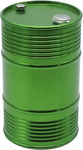 Metal 96mm/3.8in Oil Drum Fuel Tank Container for 1/10 D90 SCX10 Rock Crawler RC Car Decor Parts (Green) in Kuwait