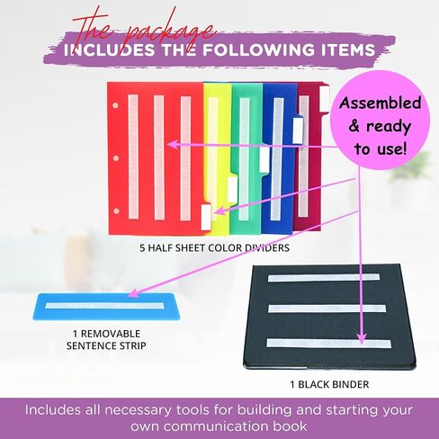 Smile4autism Small 7x9" Tools Perfect to Keep Your Loose Visual Picture Cards Organized. Autism, ABA, ADHD, Language & Apraxia Aspergers in Saudi Arabia