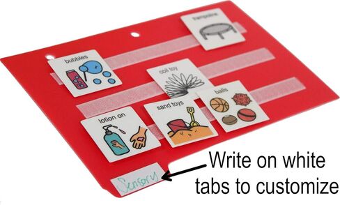 Smile4autism Small 7x9" Tools Perfect to Keep Your Loose Visual Picture Cards Organized. Autism, ABA, ADHD, Language & Apraxia Aspergers in Saudi Arabia