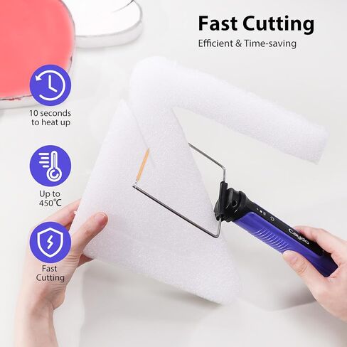 مجموعة قطع رغوة قابلة لإعادة الشحن Caydo ، قاطع رغوة الأسلاك الساخنة ، قاطع الستايروفوم ، قطع رغوة كهربائية محمولة للنحت ، صنع النماذج ، حرفيات رغوة DIY ، طاقة عالية ، تسخين سريع in Kuwait