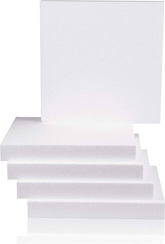 لوحات رغوة Silverlake Professional Craft - الرغوة الصلبة الأمريكية الصنع - 5 حزم 12x12x1.5 EPS أوراق للديوراما والموديلات والمشاريع الفنية in Kuwait