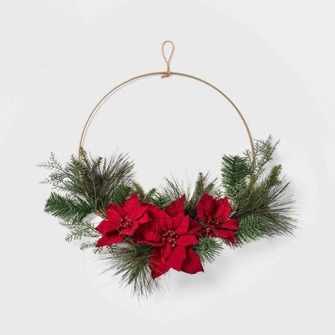HOHIYA 6 Pcs 14 Inch Metal Floral Hoop Large Gold for Macrame Craft Wreath Rings Dream Catcher Wall Hanging 4mm Wire Taiwan Made in Saudi Arabia