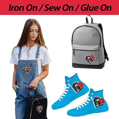 Reading Grim Reaper Patch, Iron On/Sew On Patch Applique, Funny Meme Embroidery Patch for Clothing Jeans Jackets Backpacks Hats Shirts - DIY Cool Patch Badges in Kuwait