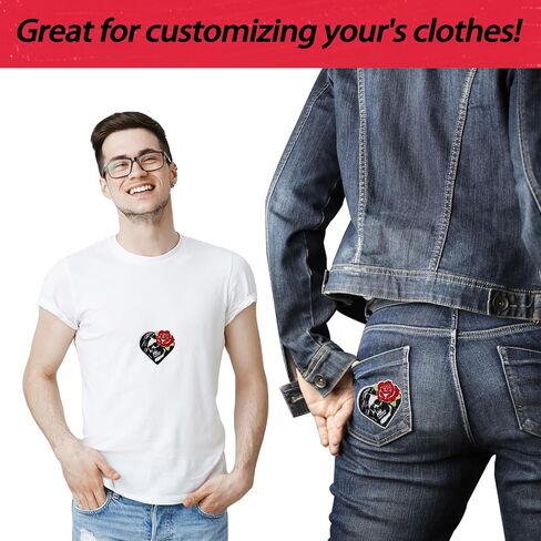 Reading Grim Reaper Patch, Iron On/Sew On Patch Applique, Funny Meme Embroidery Patch for Clothing Jeans Jackets Backpacks Hats Shirts - DIY Cool Patch Badges in Kuwait