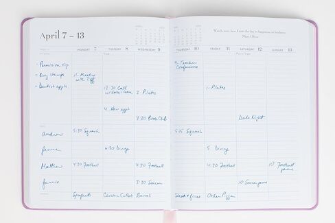 momAgenda Desktop Planner July 2024 to December 2025 With Vegan Leather Cover in Saudi Arabia