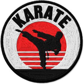 Karate Patch Embroidered Iron on Patches for Clothes Backpacks Bags Jeans Jackets Size 3" ID45095