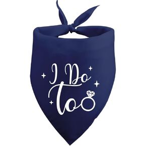 Wedding Dog Bandana Ring Security White Dog Bandana Bridal Shower Wedding Engagement Announcement Photo Prop Pet Accessories for Dog Lovers Owner Gift