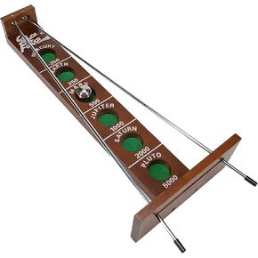 WE Games Shoot The Moon - a Classic 1940's Nostalgia Game - Solid Walnut Wood Stain - 18 inches