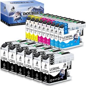 Double D LC203XL استبدال خرطوشة الحبر المتوافقة مع LC203 LC203XL LC201 LC201XL لـ MFC-J480DW MFC-J880DW J485DW J460DW J680DW J885DW J4420DW J4620DW