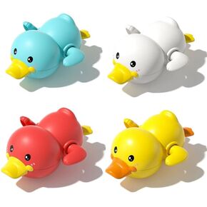 ألعاب Baby Bath 4 Pack Wind Up Bath For For Childles ３-６-4pcs 4pcs ألعاب Buck Duck Duck Bathub for Baby Floating Pool Toys Toys Swearming Bath Toys للأطفال الصغار الأولاد