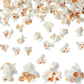 Junkin 60 Pieces Fake Popcorn Resin Charm Artificial Simulation Popcorn Charms Resin Food Props Pendant for Bracelet Necklace Earring Keychain Jewelry Making DIY Decoration