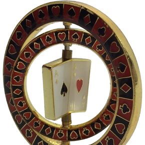 Double Spinner (with pocket Aces in center) Commemorative Poker Weight