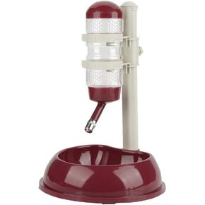 Adjustable No Drip Dog Water Bottle Stand - Portable Pet Water Dispenser for Dog and Cat (Blue)