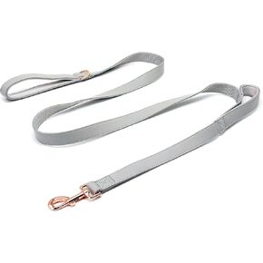 Dog Leash 6ft Long,Traffic Padded Two Handle,Heavy Duty,Double Handles Lead for Control Safety Training,Leashes for Large Dogs or Medium Dogs,Dual Handles Leads (Purple, 25MM*6FT)