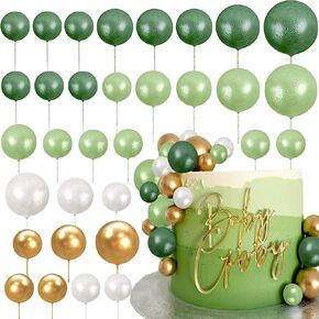 50pcs Pink Purple Ball Cake Topper Rose Gold Balloons for Cake Decorating Supplies Balls Cake Decorations for Birthday Wedding Bridal Shower Baby Shower in Kuwait