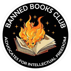 (3pcs) Banned Books Club Sticker, Bookish Patch, Book Sticker, Booktok Sticker, Kindle Sticker, Water Assitant Die-Cut Decal for Laptop Phone Water Bottle, Sticker for Book Lover(Size 2")