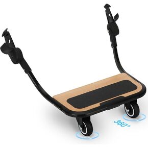 Board Board for Vista (Models 2015-2019) و Vista V2 و Vista V3 Strollers ، وسعة الوزن 55 رطلاً ، وصلة مطبعة واحدة لللمس للتنزهات المريحة in Kuwait