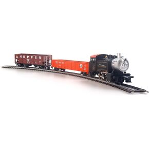 Ho Scale 1:87 مجموعات قطار كهربائية ، قطارات قاطرة سوداء مع حزمة طاقة مسار التحكم عن بُعد ووحدة تحكم السرعة 14+