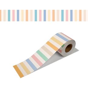 Classroom Bulletin Board Border 65 Feet Rolled Border Trim Colorful Classroom Borders for Bulletin Board Decorations School Classroom Home (Rainbow)
