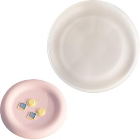 Resin Tray Mold, Round Tray Mold, Coaster Silicone Molds for Epoxy Resin, Silicone Jewelry Tray Mold for DIY Trinket Tray, Casting Crafts, Home Decorations, Gifts