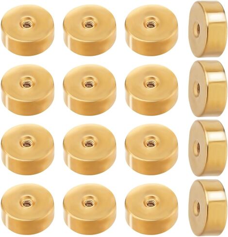 Beebeecraft 1 Box 50pcs برغي الكرة المسمار ل 20 جرام ترابط بعد هندسة الفولاذ المقاوم للصدأ الفولاذ المقاوم للصدأ مسطح مستدير البديل ظهور القرط لمجوهر in Saudi Arabia