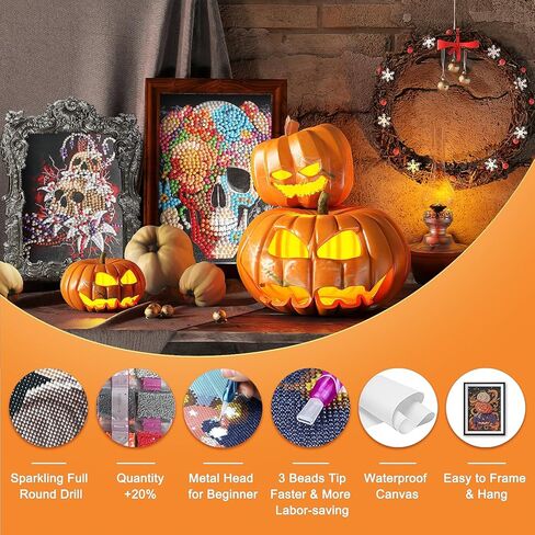 Vidonio 10pcs مجموعات الطلاء الماس ، 5D DIY جولة كاملة الحفر الماس مجموعة الفن مجموعة من الأعمال الفنية الشهيرة الماس الماس للبالغين المبتدئين ، مجموعات الماس الفنية الكلاسيكية للمنزل جدار ديكور الهدية in Kuwait